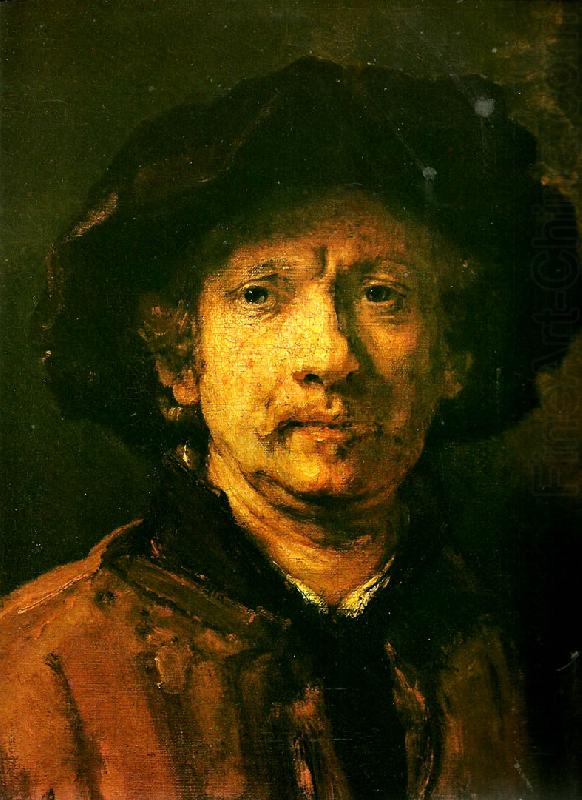 Rembrandt van rijn sjalvportratt china oil painting image